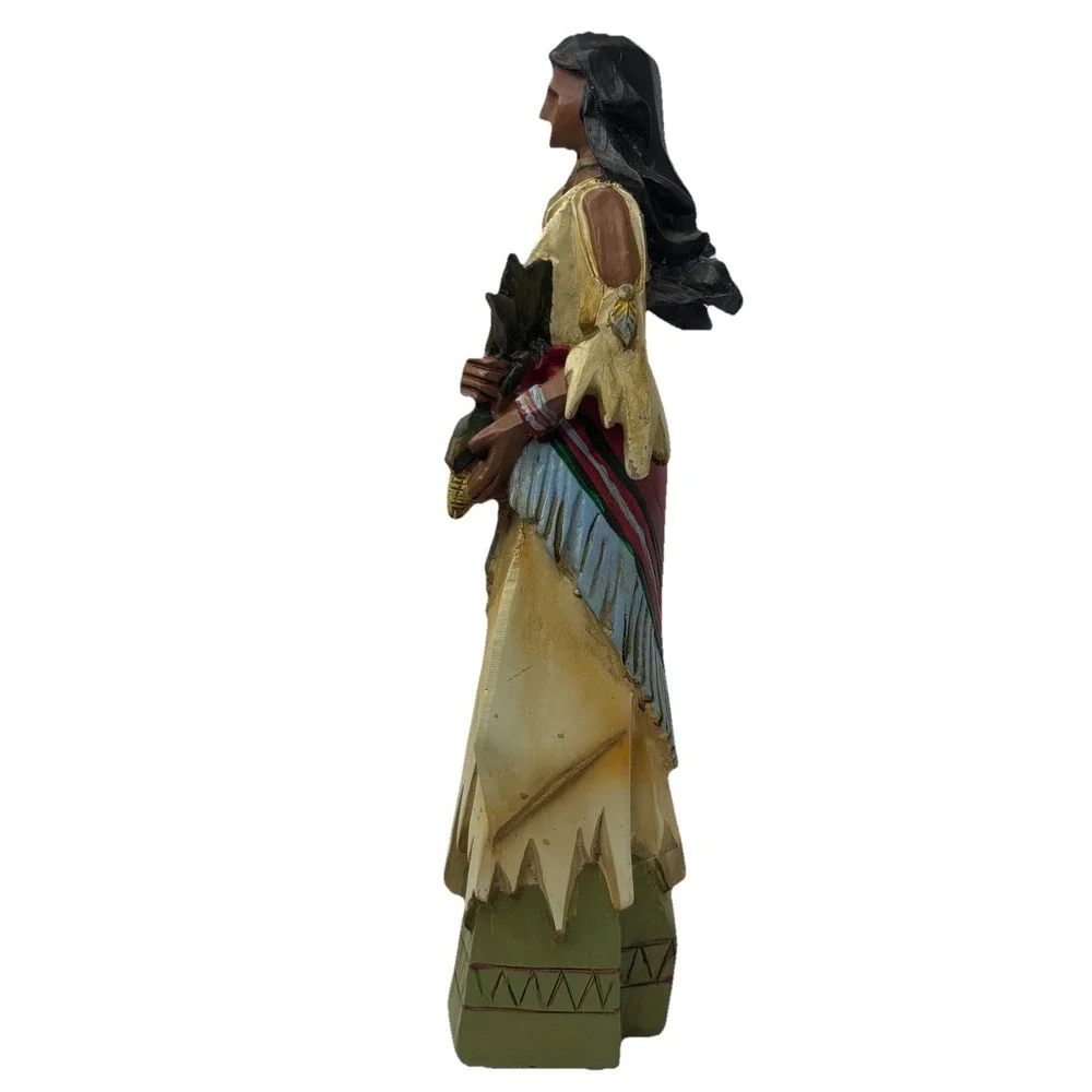 Pacific Rim Cubist Native American Indian Woman & Chief 9